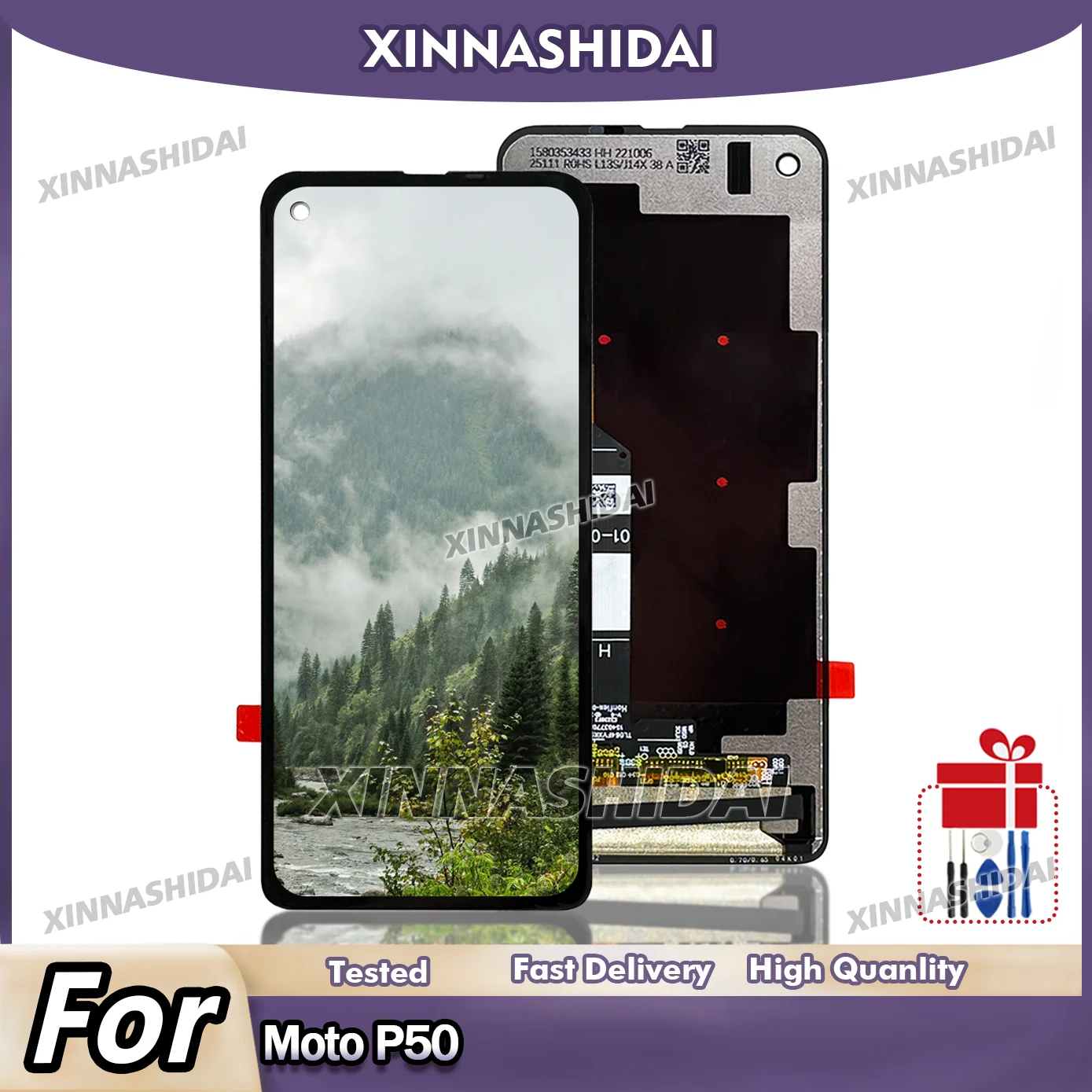 Pantalla LCD de 6,3 pulgadas para Motorola One Vision XT1970-1, reemplazo del digitalizador de pantalla táctil para Moto One Vision P50 LCD