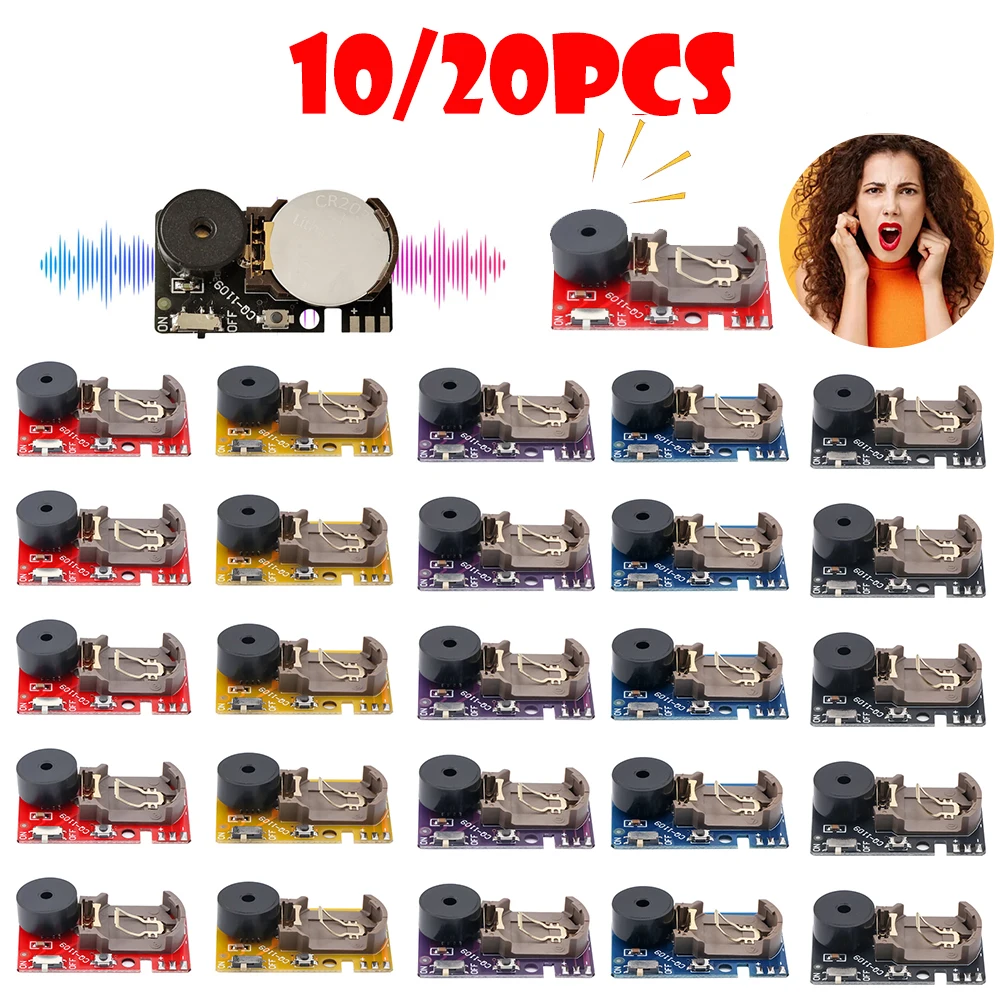 

10-20Pcs Prank Annoying Buzzer Cricket Noise Maker Intervals Sound Halloween Party Supplies April Fools' Gag Gift Mini Beeping