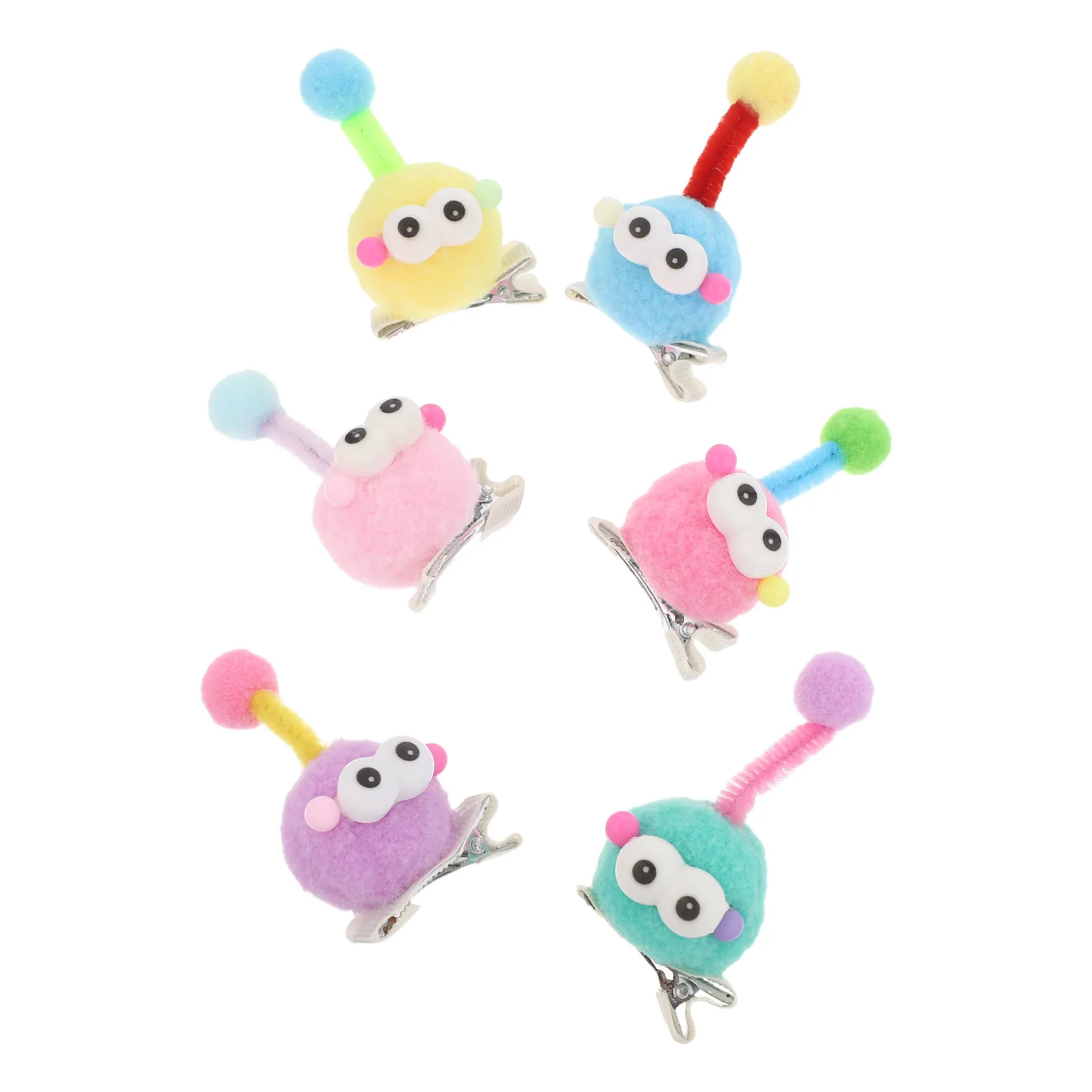 12Pcs Hair Clips Hairpins For Hair Accessories For Quirky Cartoon Eyeball Claw Non
