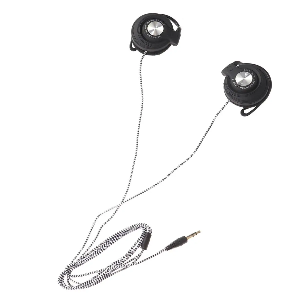 

Earhook Headphones Wired Stereo Earbuds Clip On Durable Cable Soft Ear Pads Sound Quality Compatible Phone Computer