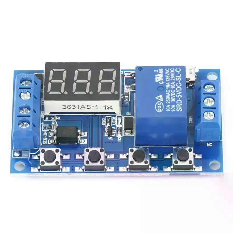 Adjustable Timer Relay DC 6-30V Programmable Cycle Delay Relay Module 1PC for Auto Circuit Retrofit  DIY Uses