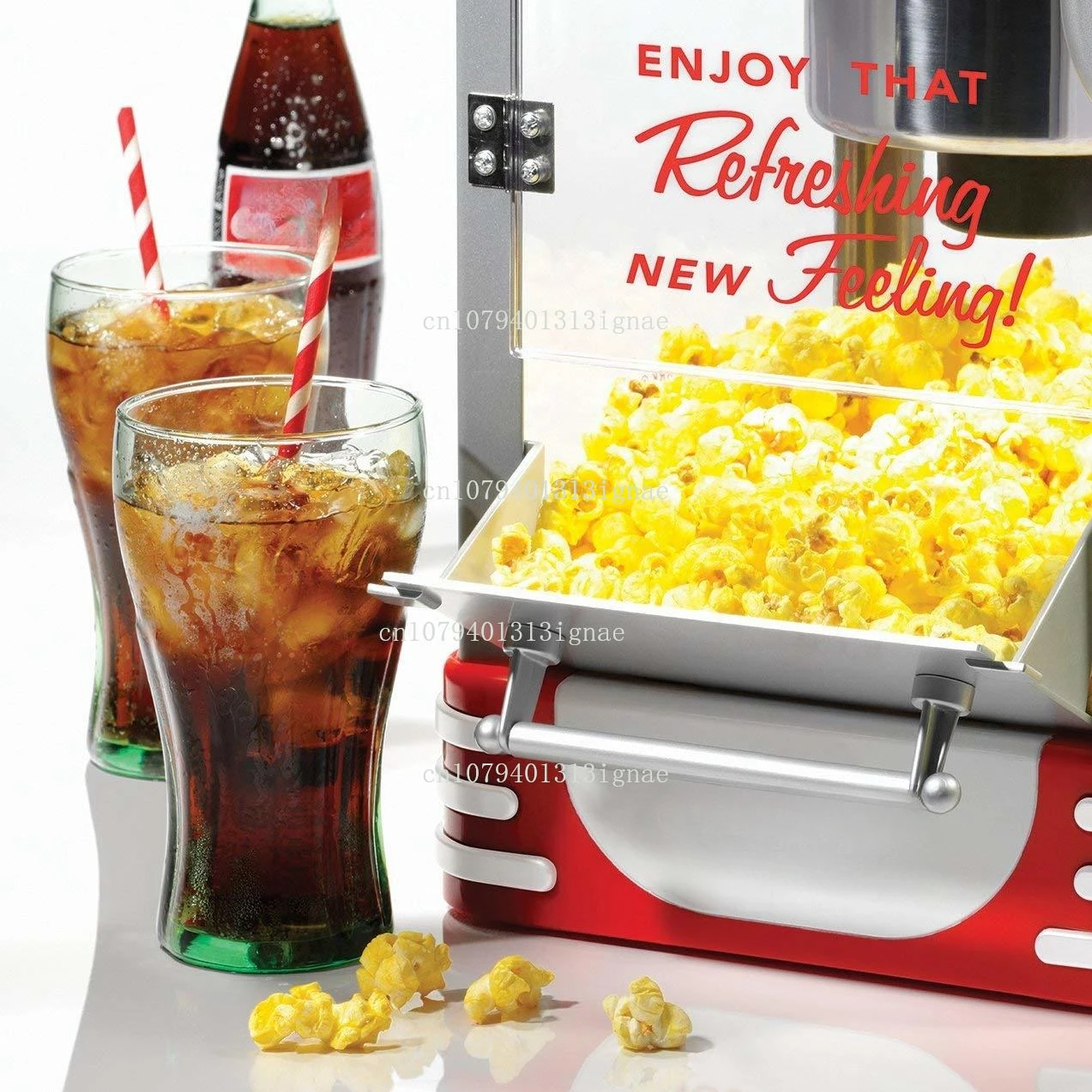 Vintage Red Popcorn Machine for Home Or Commercial Use Commercial Display Decoration