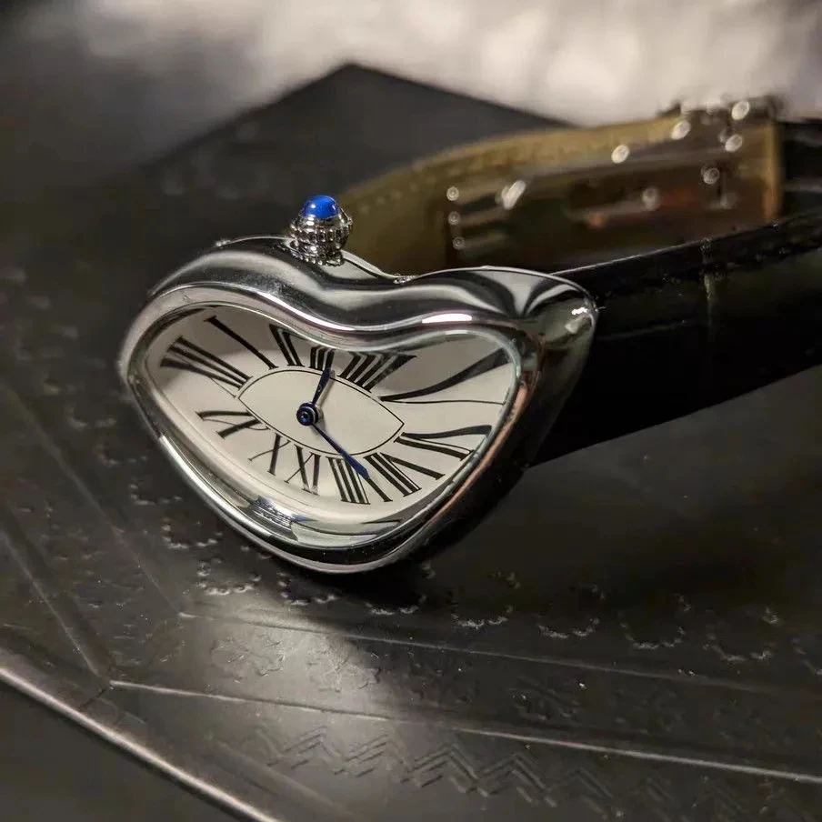 Alien Eclapse Melting Twist Y2K Reloj Pabellón Moda para hombres Moda Retro Diseño avanzado de Instagram