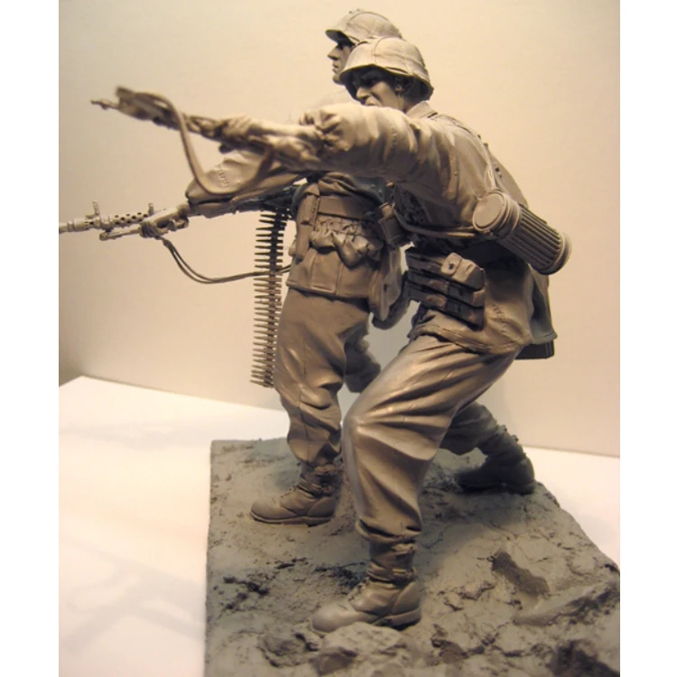 1/16 Die Cast Resin Figure Assembly Kit Model War Military Theme Eastern War Unpainted