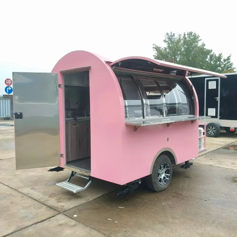 Low Budget Food Trailer for Sale Mobile Coffee Trailer Mini Snack Food Truck Customized Coffee Cart for Events Manufacturer