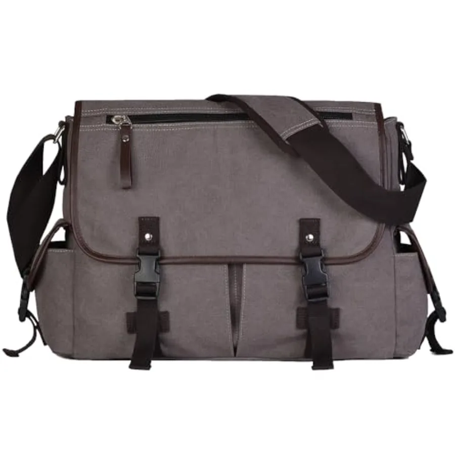 

Винтажная холщовая сумка-мессенджер для ноутбука 15,6 дюймов для мужчин и женщин, студенческая сумка для компьютера, наплечная сумка, дорожная офисная сумка-портфель, антикражная сумка