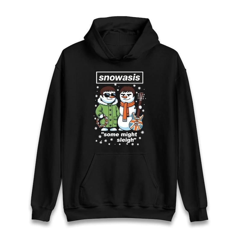 

Снежныйзис, Рождественский джемпер Some Might Sleigh: забавная рождественская толстовка с капюшоном