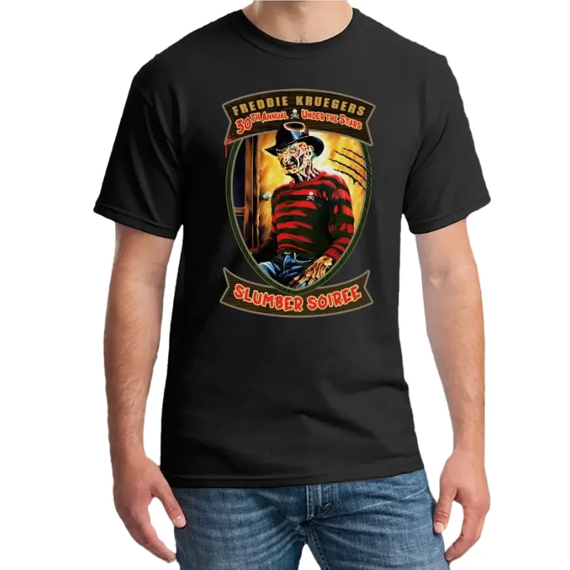 Freddie Krueger Tshirt Kruegers 30th Annual Under the Stars Slumber Soiree Horror