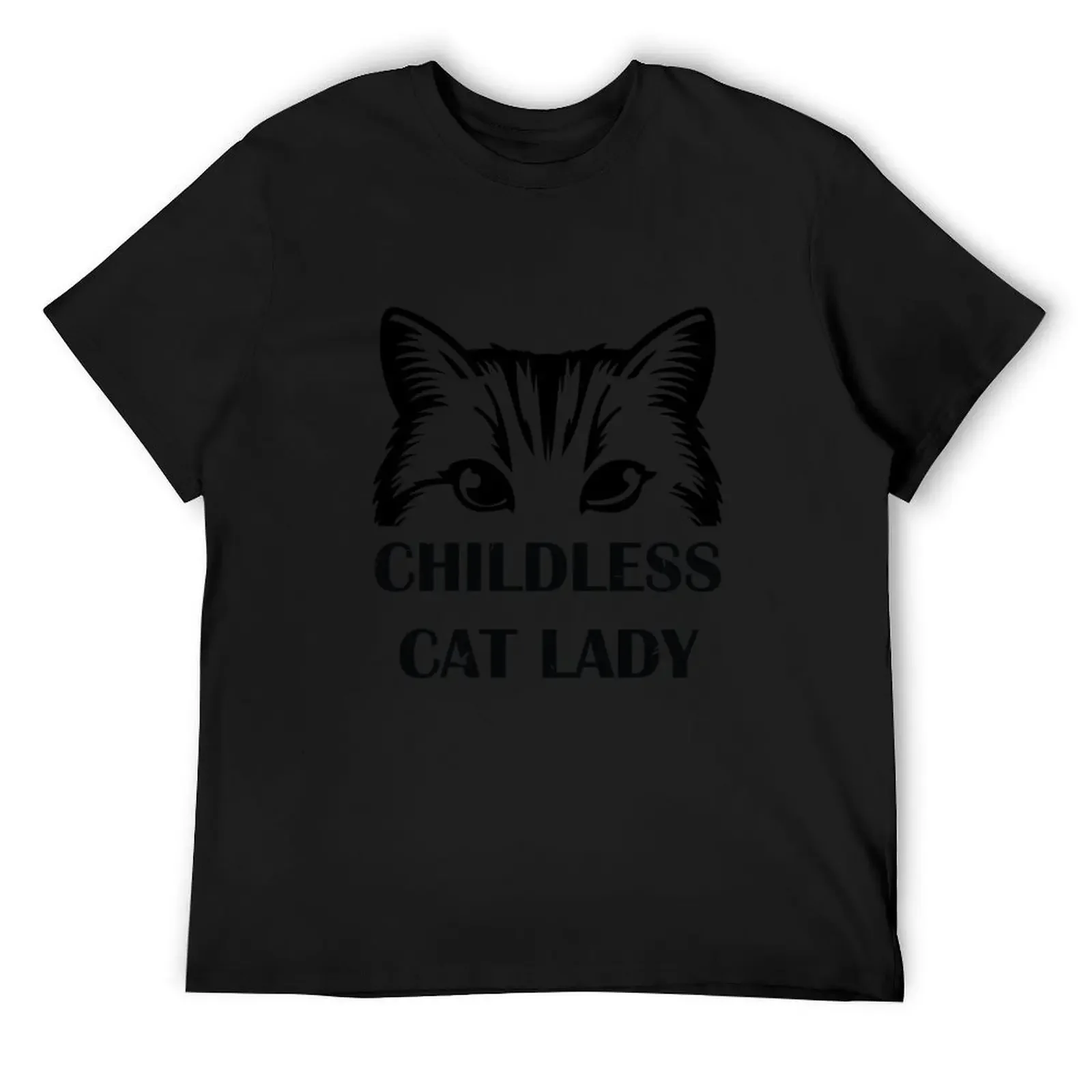 Childless Cat Lady T-Shirt man t shirt customs design your own oversized graphic tee men clothing