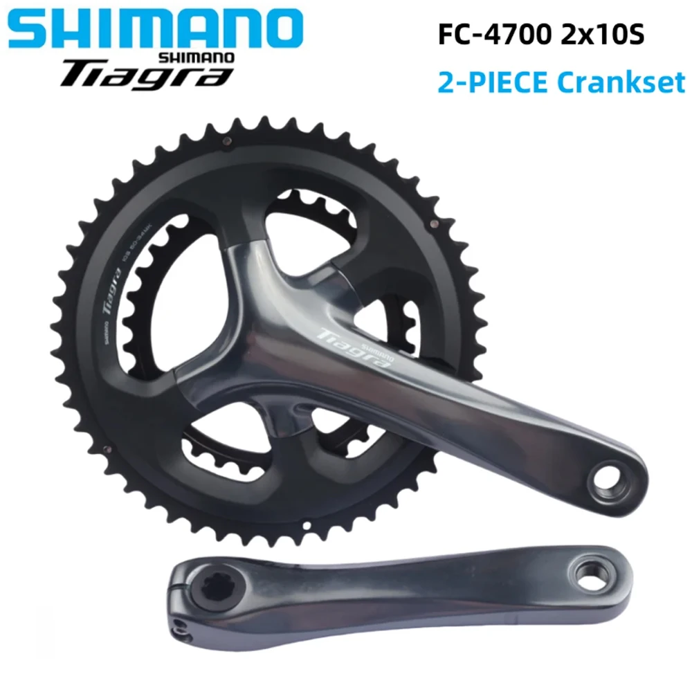 SHIMANO TIAGRA 4700 2-PIECE Crankset 2x10Speed FC-4700 2x10S Bicycle Chainwheel For Road Bike Parts 165/170/172.5/175MM Original