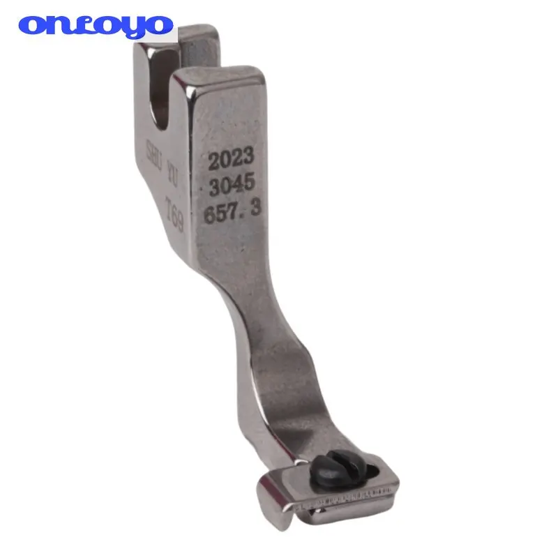 Computer Needle Lockstitch Machine Universal New T69 Adjustable Invisible All Steel Belt Notched Single Side Zipper Presser Foot