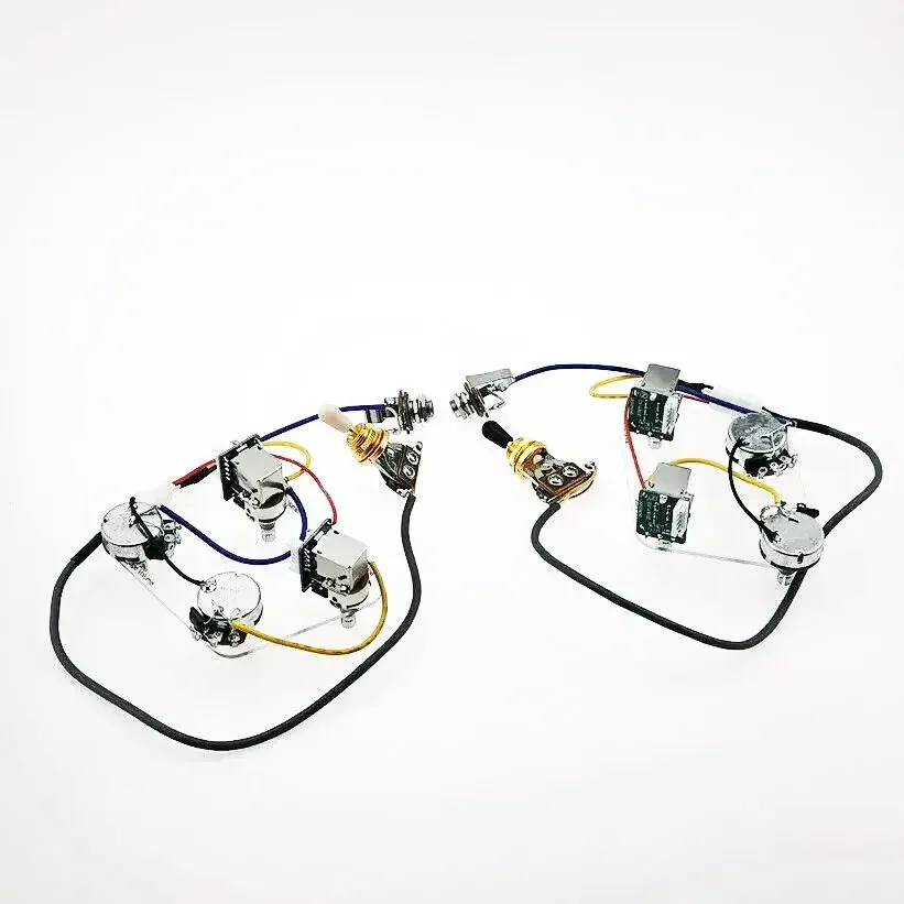 

1 Set Electric Guitar Pickup Wiring Harness Push Pull Switch Potentiometers