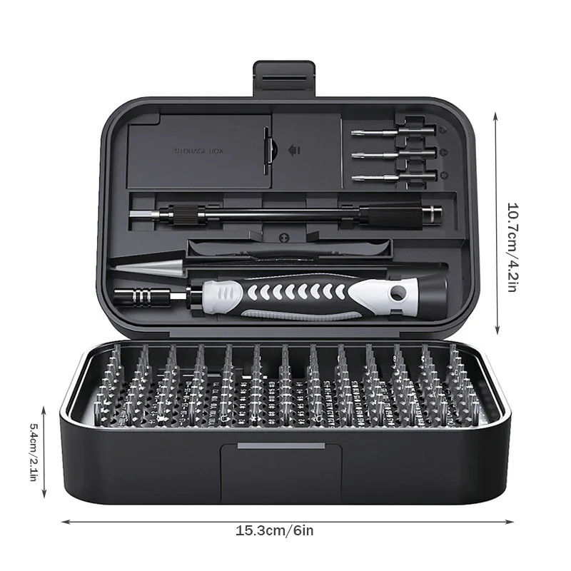 

130-in-1 Precision Screwdriver Set - Exquisite Gift Box Edition with Magnetic Bits for Electronics Repair & DIY Cross-Border