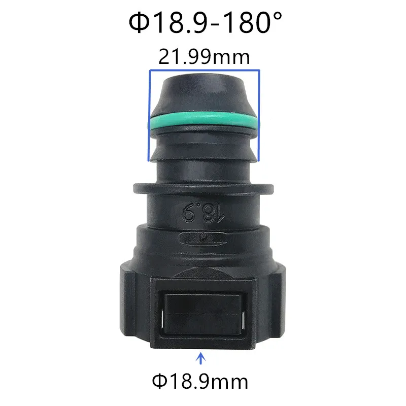 18.9mm 180 degree fuel pipe quick connector for fuel line quick connector 2 pcs a lot