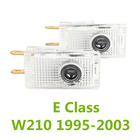 2 шт. для Mercedes Benz E Class W210 1995-2003 2002 2001 2000 светодиодный проектор приветствия на дверь автомобиля Ghost Shadow Light аксессуары