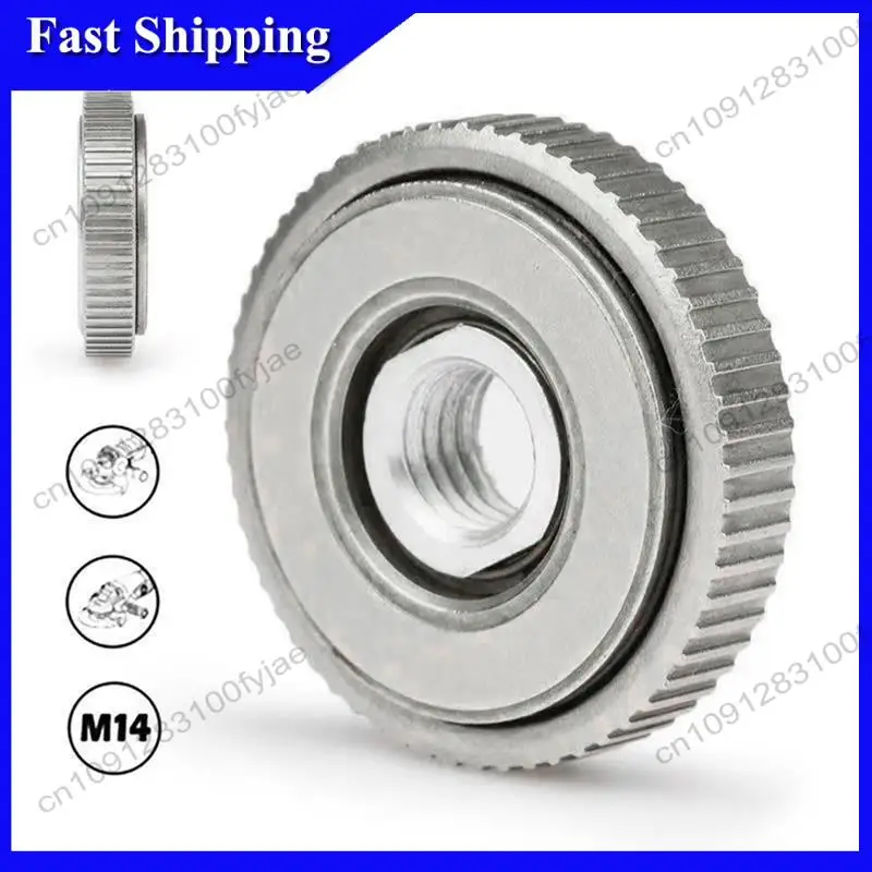 

-X07A M14 Thread Angle Grinder Self-Locking Pressing Plate Angle Grinder Quick Release Flange Nut Clamping Power Chuck