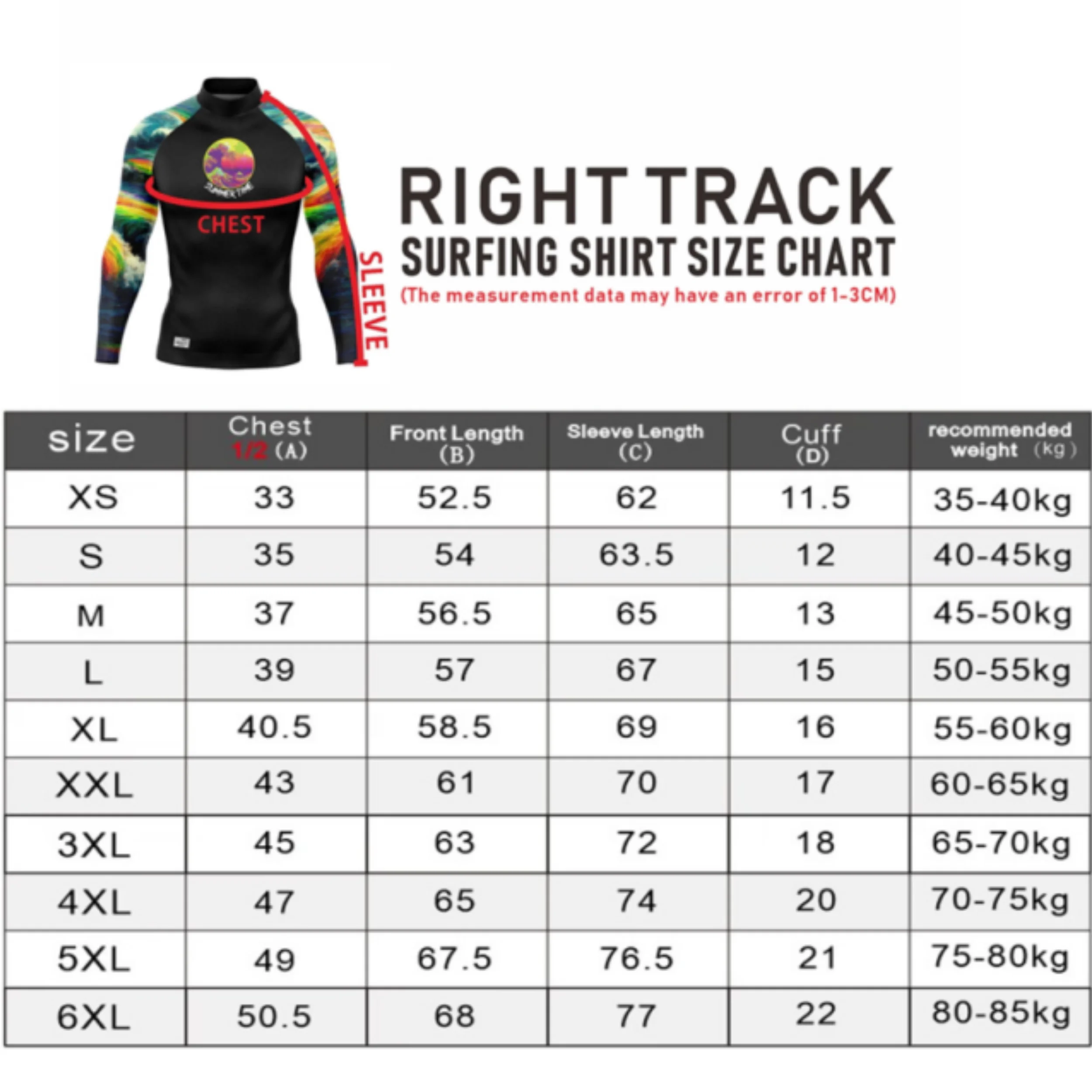 Righttrack Rash Guards colorati camicie da Surf a maniche corte da uomo Beach Youth Swim Tops protezione Uv Surf Performance Shirts