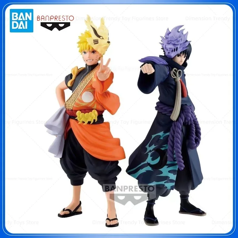 

In Stock Bandai Banpresto Naruto Shippuden Series Sasuke 20th Anniversary Commemorative Clothing Anime action figure DT