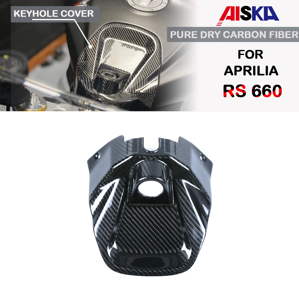 

Motorcycle Accessories Front Tank Key Ignition Barrel Cover Fairing Dry Carbon Fiber For Aprilia RS660 Tuono 660 2021 2022 2023