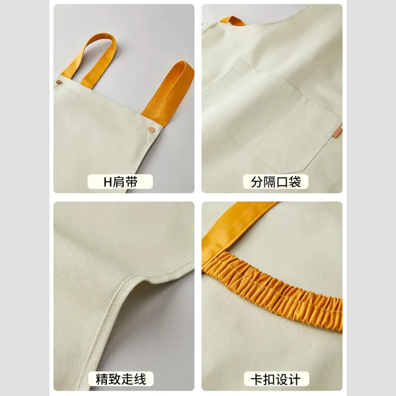 Tablier en toile à sangle pour hommes et femmes personnalisable avec motif de logo