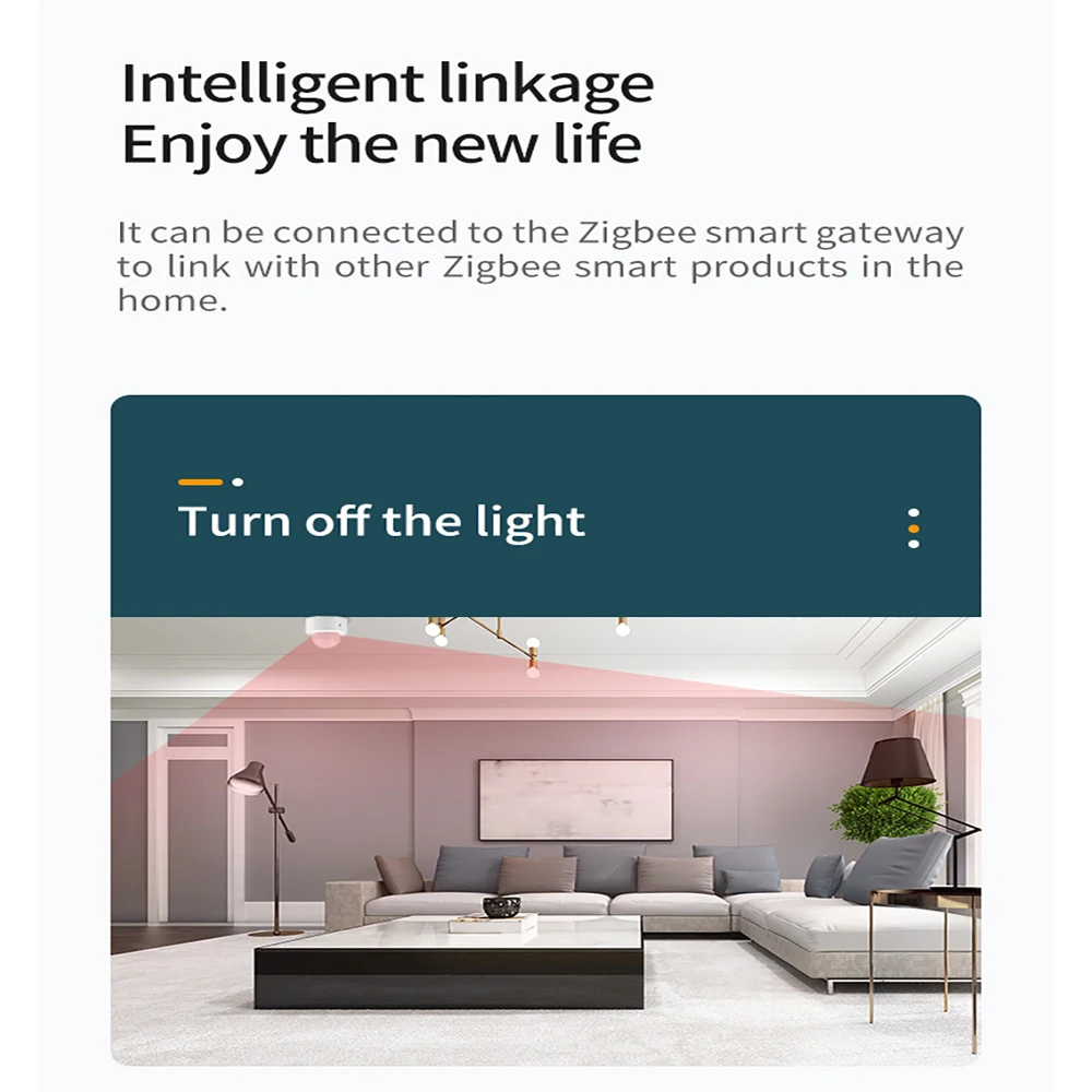 Tuya Zigbee PIR Mini Intelligent Human Motion detector Infrared sensing anti-theft sensor detector remote control smart life