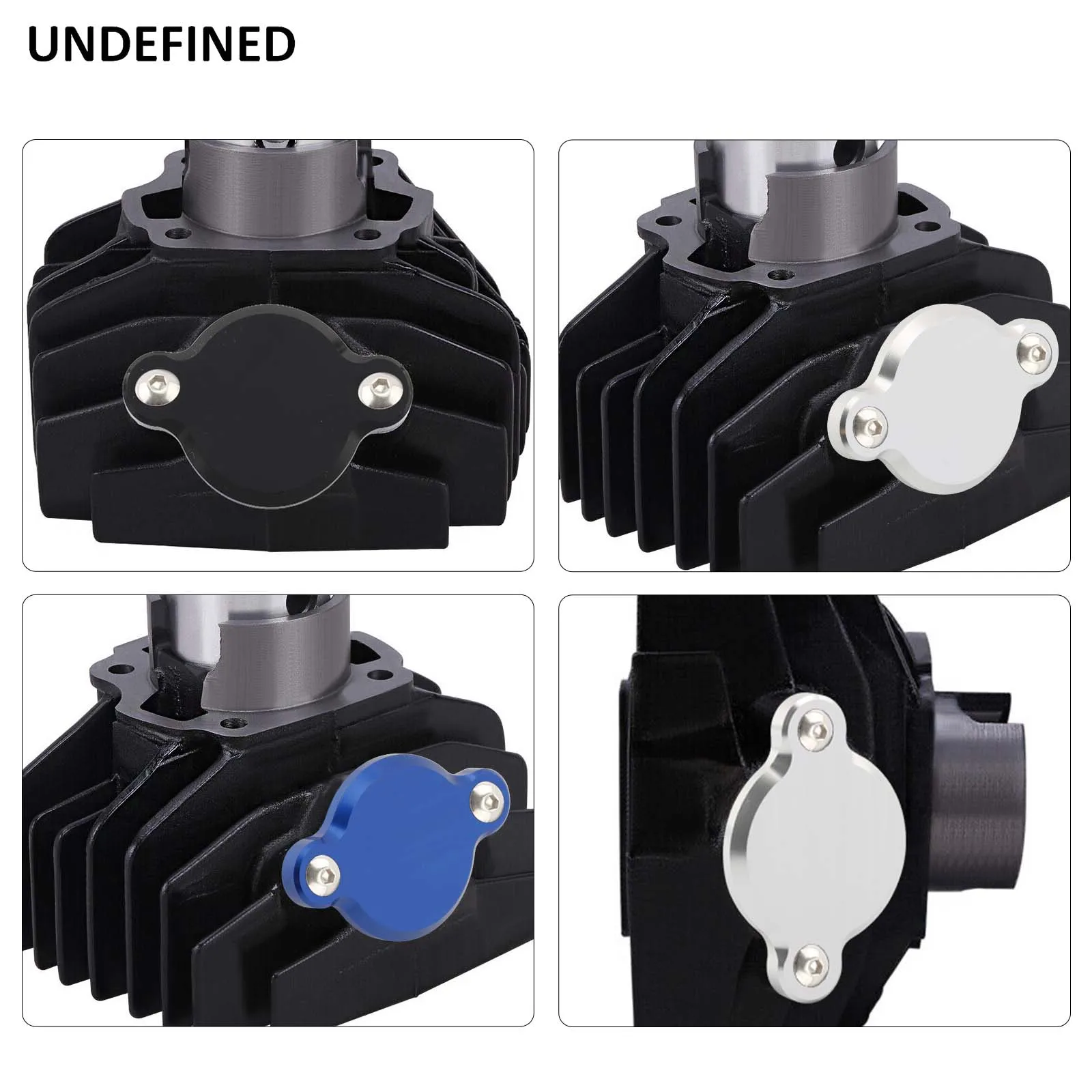 Motorcycle CNC Oil Injection Pump Delete Block Off Plug Accessories Fit For Yamaha PW50 PW80 Y-Zinger 1991-2024 Silver Black