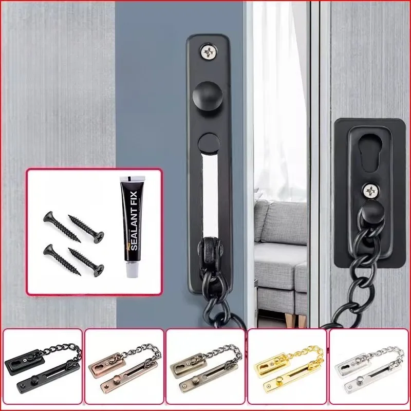 

Защитная дверь, раздвижная цепочка, замок, безопасный замок из нержавеющей стали, дверная цепочка, противоугонная дверная цепочка, защелка, пряжка