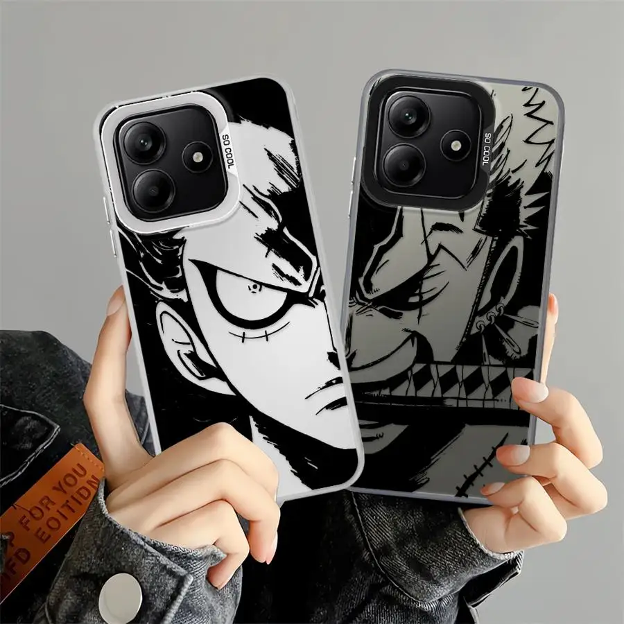 O-n-e P-ie-ce كارتون أنيمي بوي حافظة لهاتف شاومي ريدمي نوت 10s 10Lite 12s 9s 11s 13 12 11 14 Pro Plus غطاء هاتف خلفي #1