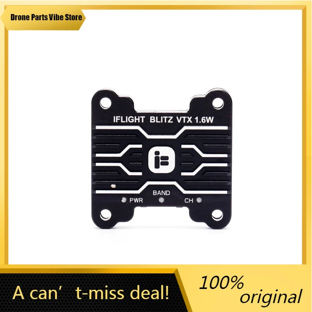

FyIFlight BLITZ 1.6W VTX High Power 5.8G 40CH PitMode 25mW 400mW 800mW 1600mW Adjustable FPV Long Distance Video Transmitter 30.