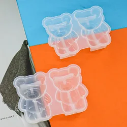 1pc/3pcs/5pcs Silicone bear mold for DIY crystal epoxy resin production - bear shaped mold