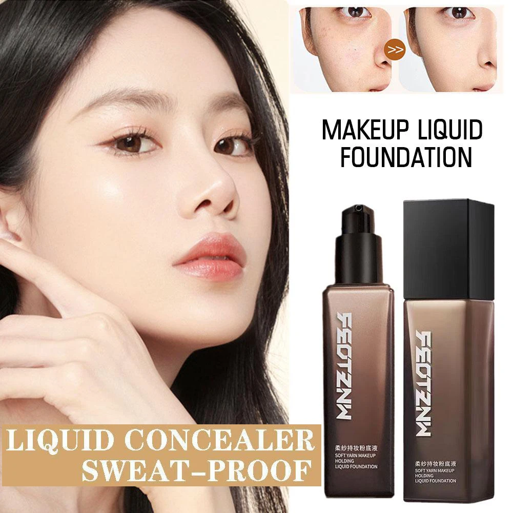 30g base líquida longwear natural branco rosto corretivo hidratante cuidados cobertura completa maquiagem à prova dwaterproof água