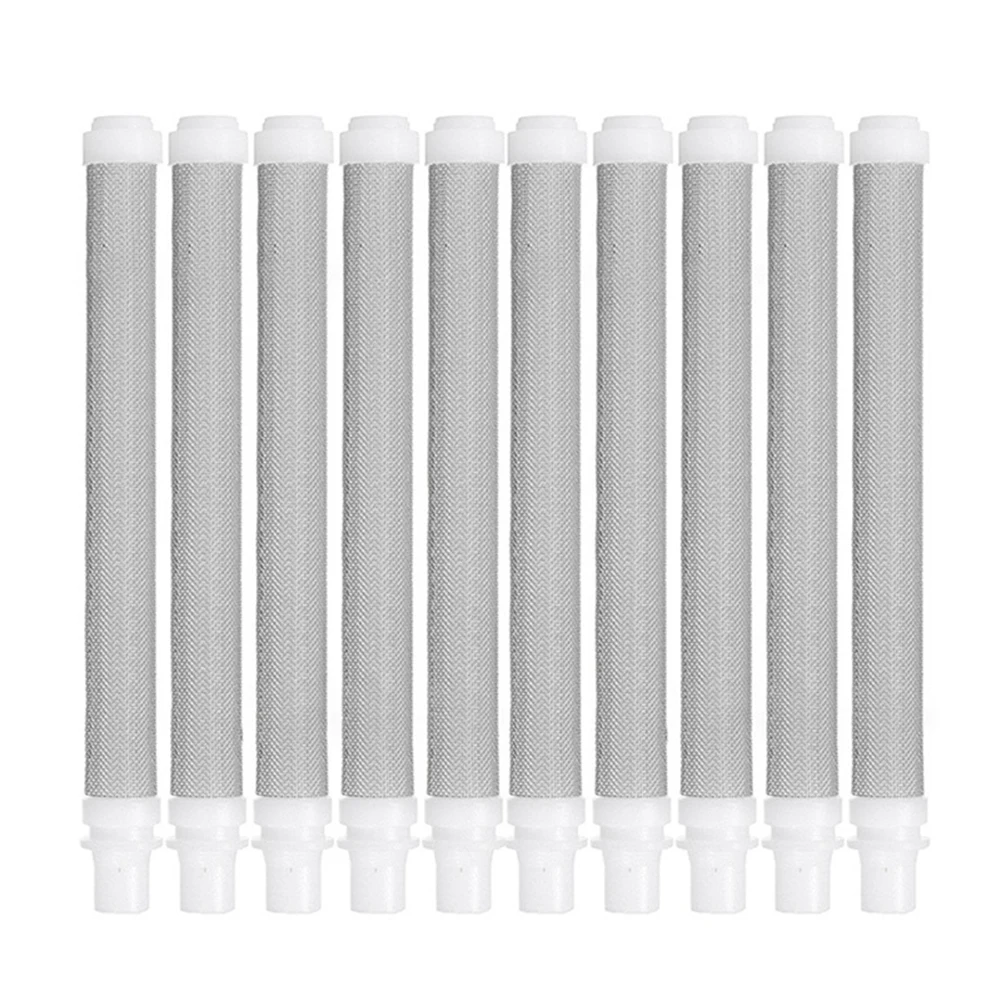 Power Tool Accessories 5/10pcs 50 Mesh Airless Spray Gun Filter Stainless Steel Paint White Removes Dirt Reduces Nozzle Clog