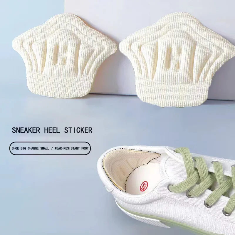 3pair/6pcs Insoles Patch Heel Pads for Sport Shoes Back Sticker Adjustable Size Antiwear Feet Pad Cushion Insert Insole