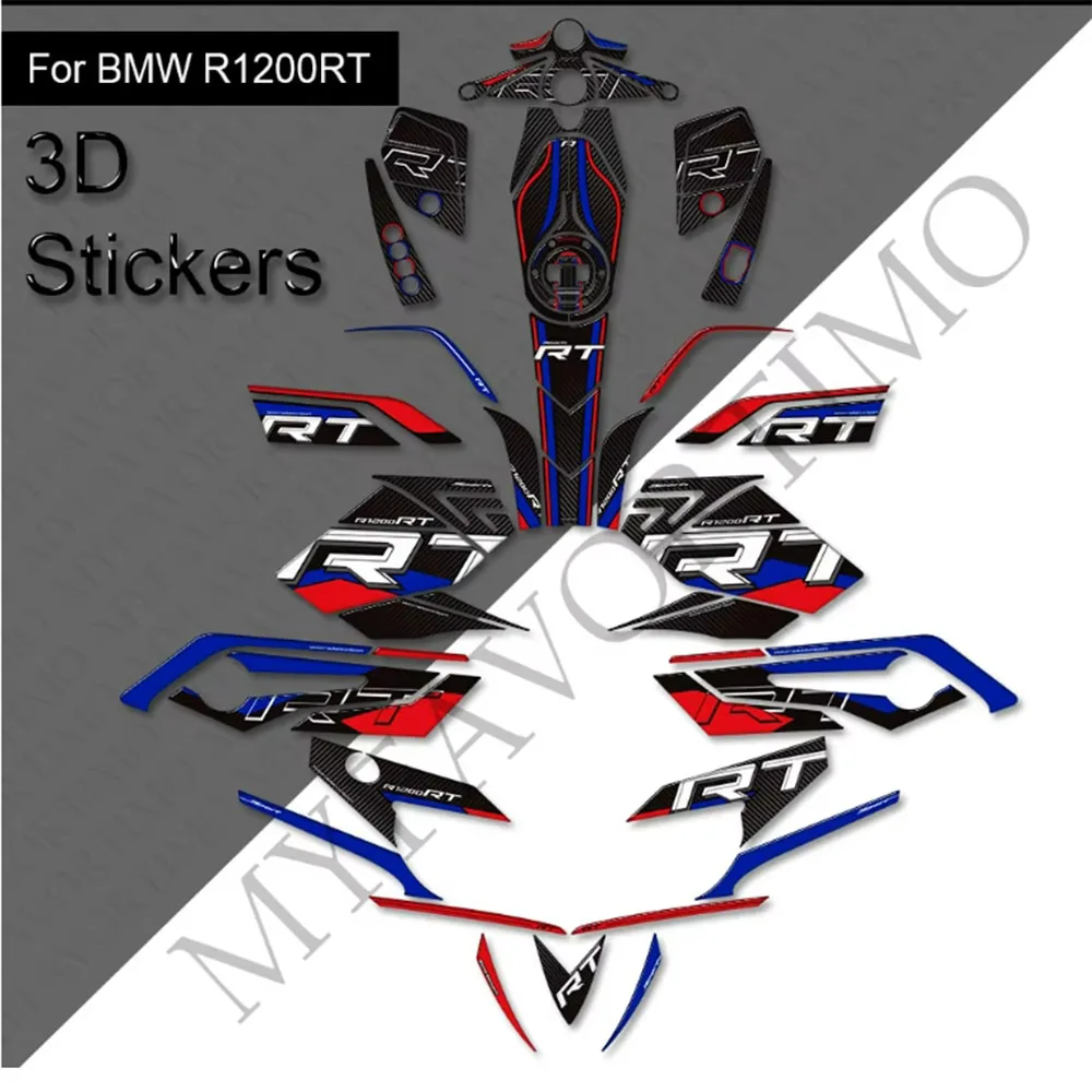 Motorcycle For BMW R1250RT R 1250 RT Protector Tank Pad Grips Kit Knee Stickers Decals Fairing Fender 2021 2022 2023 2024 2025