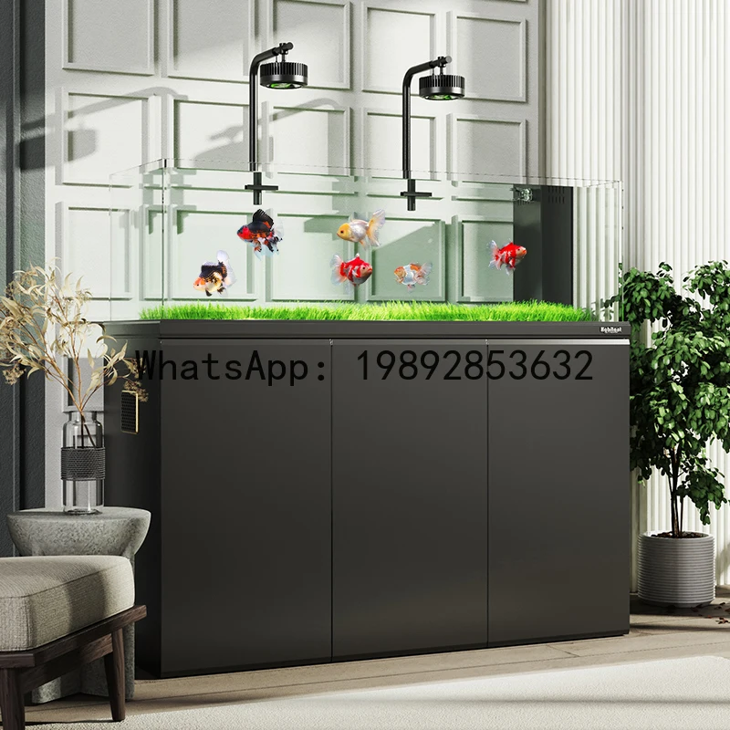 YFY New Large Living Room  Screen Partition Bottom Filter Goldfish   Vertical Floor-standing Ecological Stream Tank
