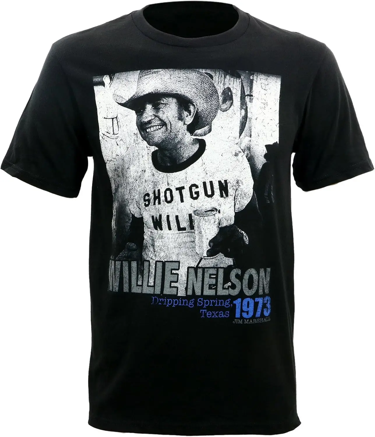 Willie Nelson Mens Shotgun Slimfit T-Shirt | Officially Licensed Merchandise