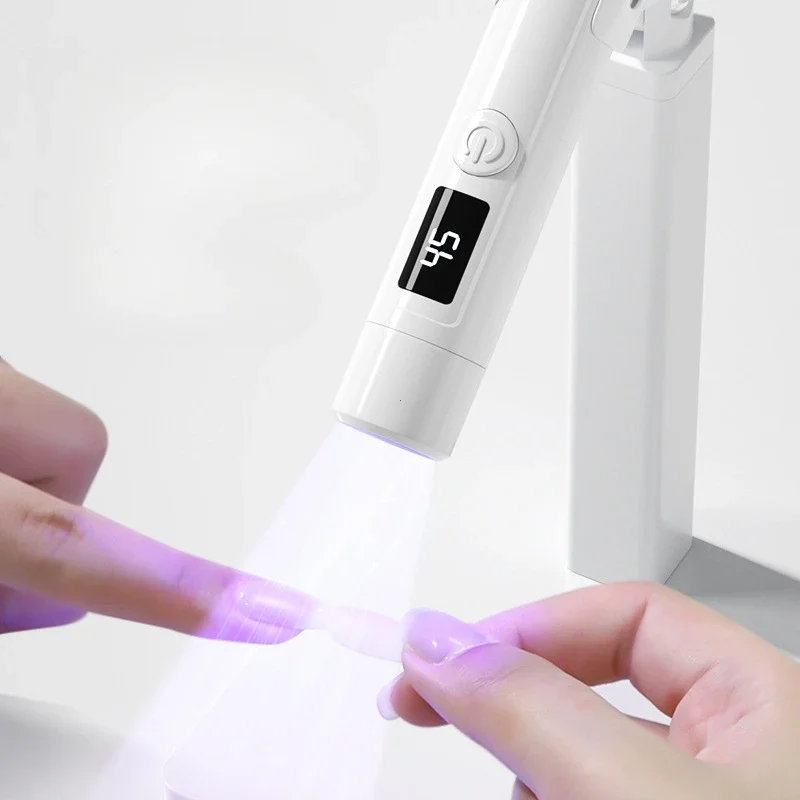 Mini Uv Nagellampdroger Machine Draagbare Usb Oplaadbare Led Nail Sneldrogend Licht Handheld Manicure Lamp Voor Gellak