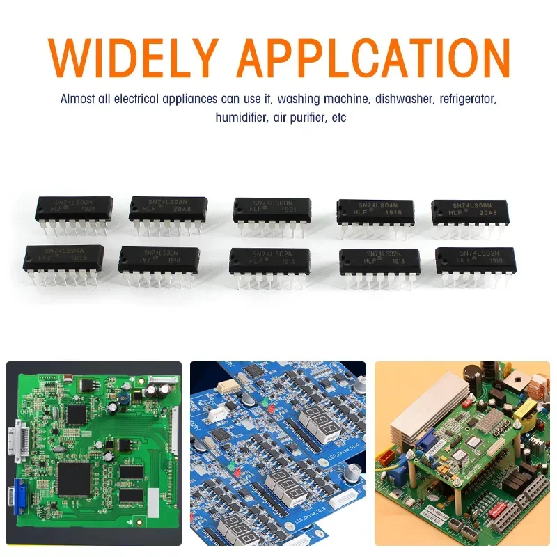 50 قطعة المنطق IC عدة 74LS00 74LS02 74LS04 74LS08 74LS32 DIP-14 5 قيمة كل 10 قطعة مجموعة متنوعة رقاقة الدوائر المتكاملة مع صندوق