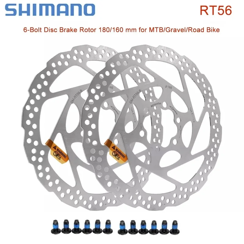 Rotor de frein à disque Shimano DEORE SM-RT56 6 trous - 160 mm 180 mm, neuf, non emballé