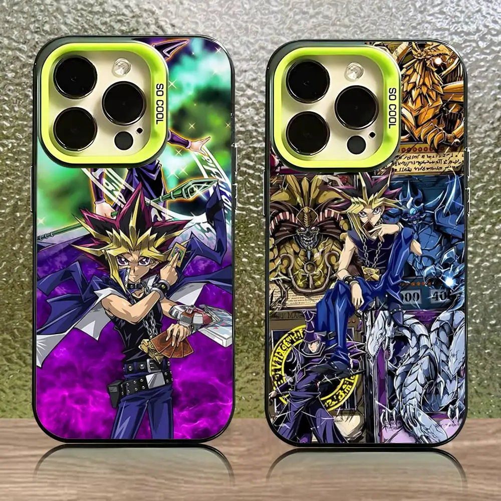 

Phone Case For iPhone 16,15,14,13,12,11,Pro,XS,Max,Plus,Mini,SE Y-Yu-Gi-Oh Game Green Candy Matte Shockproof Cover