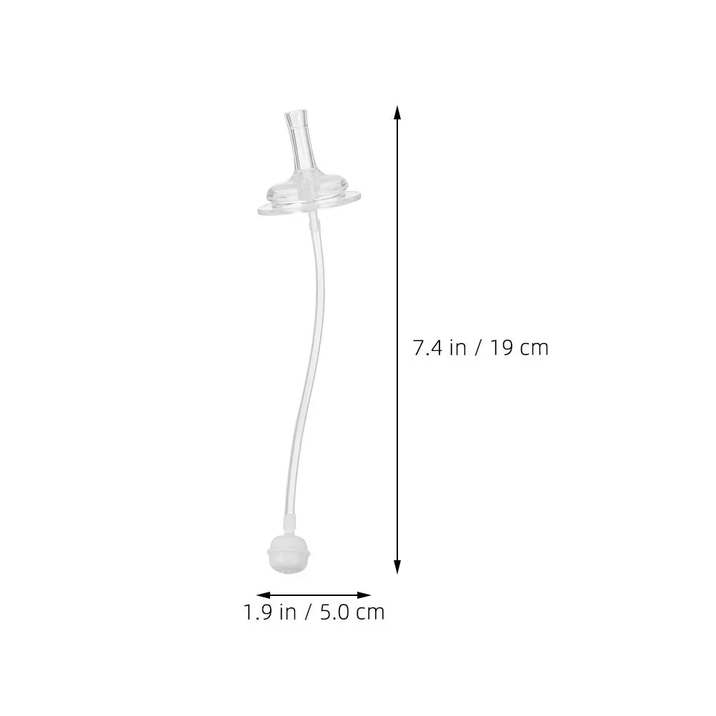 6 Buah Set Pengganti Sedotan Silikon Mulut Lebar Sedotan Anti Bocor Dapat Digunakan Kembali untuk Botol Bayi Anak-anak Cangkir Sippy Aman untuk Mesin Pencuci Piring