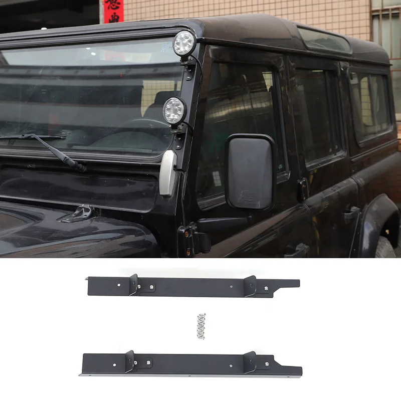 For Land Rover Defender 90 110 130 2004-18 Car Windshield A-Pillar Spotlight Brackets LED Work Lights Mounts Holder Accessories