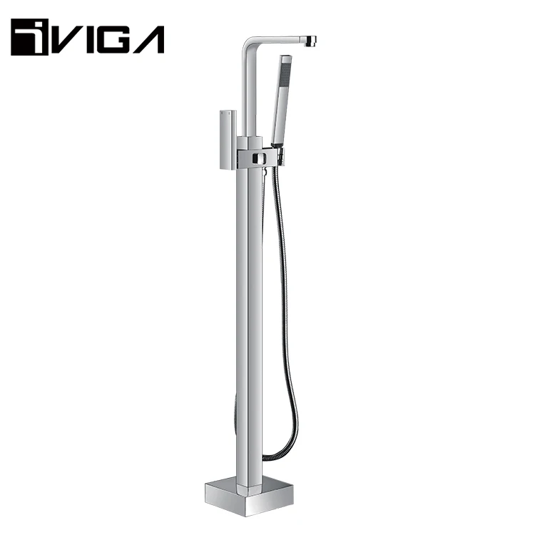 Bathroom Designs Shower Faucet Valve Floor Standing Bathtub Column Faucet