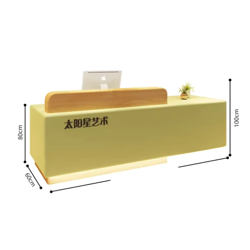 customized Storage Reception Desk Modern Nordic Minimalist Reception Desks Trendy Luxury Recepcion Mostrador Office Furniture