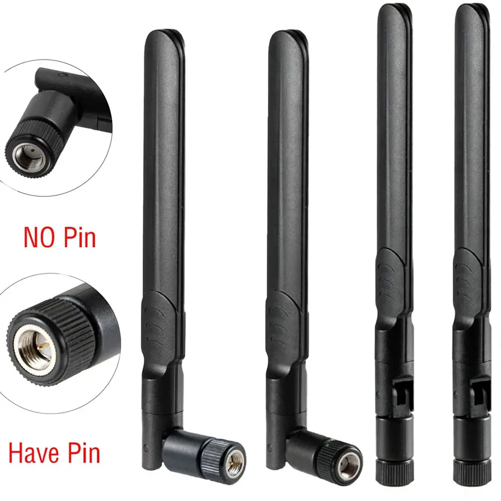 4Pcs 8dBi Dual-Band (2.4GHz/5.8GHz) RP-SMA & SMA Antennas - Ultimate Signal Boost for Wireless Network Devices