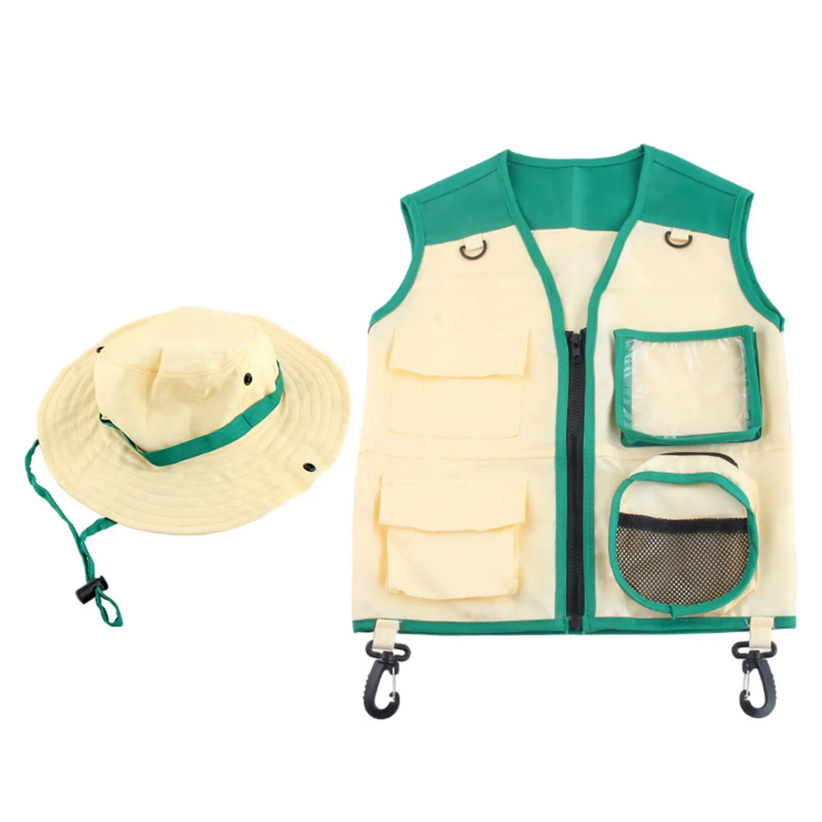 Kids Explorer Costume Kit Vest Hat Set Cosplay Costumes for Children
