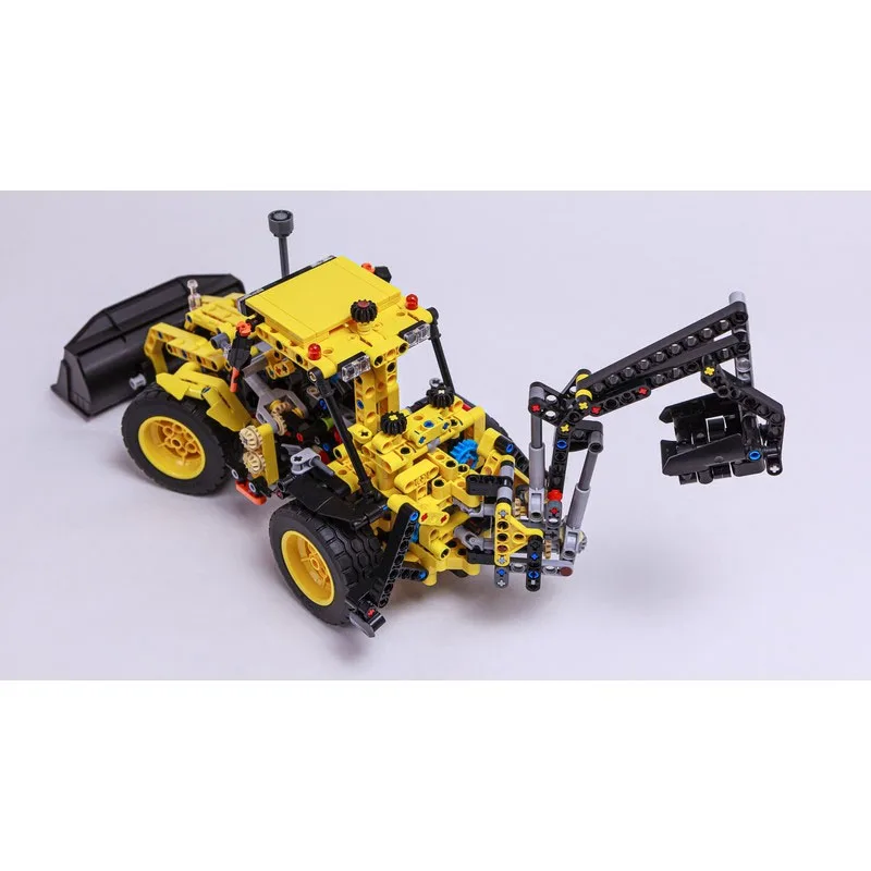

MOC-235480 New Classic Backhoe Excavator Loader Building Block Model 802 Parts Boys Children's Birthday Christmas Toy Gift