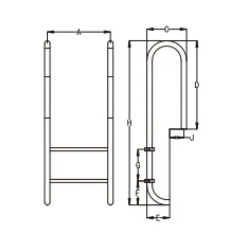 

2026 Eco-Friendly Stainless Steel 304 Pool Ladder Easy Maintenance for Swimming Pool Equipment