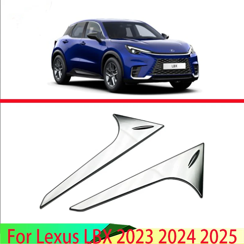 

For Lexus LBX 2023 2024 2025 Car Accessories ABS Chrome Side Door Rear View Window Spoiler Cover Trim Insert Garnish Bezel