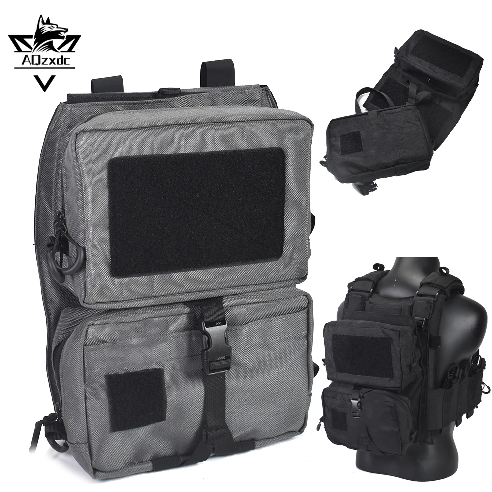 

Tactical Hydration Pack 1000D MOLLE lightweight Water Back Panel Proof Vest Rear Accessory Pouch for CS Airsoft Camping Hunting